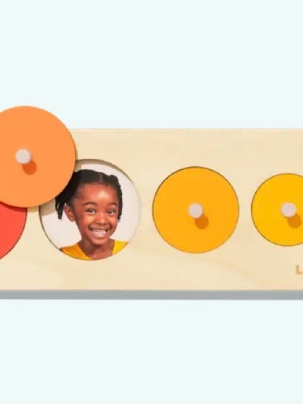 Kids Wooden Color Puzzle - Orange & Yellow